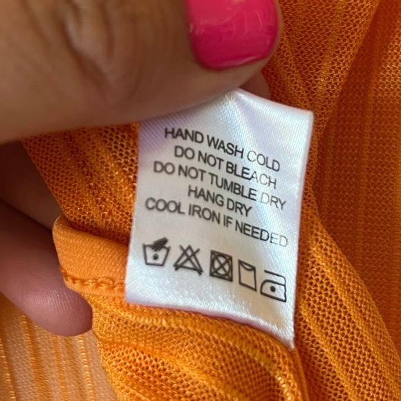 Camila Coelho Nikki Robe Cover Up Orange Bikini Cover small - Picture 8 of 9